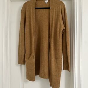 J. Crew factory camel brown cardigan size S